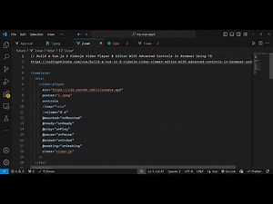Build a Vue.js 3 Video.js Video Player & Editor With Advanced Controls in Browser Using TS