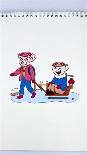 Snow ☃️ Italian Brainrot Sticker Book DIY Paper #fyp #stickerbook #papercraft #diy #sticker