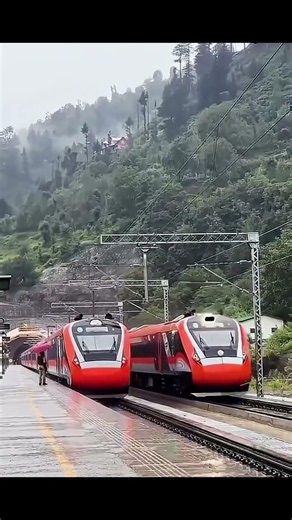 Most beautiful train of India #indiantrain #indianrailways #vandebharatexpress #vandebharat