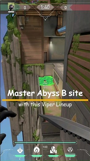 Master Abyss B site with this Viper Lineup #valorant #valorantlineups #lineupguru #shorts