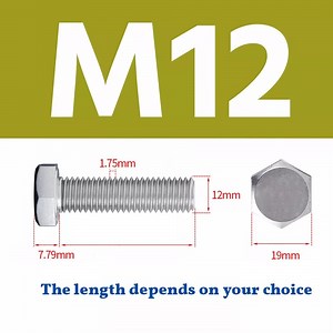 [Hot Item] M12/DIN933 Hexagon Head Full Thread Set Screw A2 Stainless Steel Bolt
