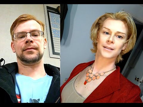 One year HRT Male to Female Transition Timeline slideshow (boy pictures) M2F