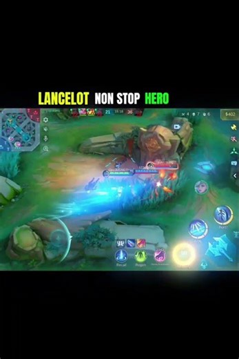 Lancelot Non stop Hero 💥#mlbb #mobilelegends #shorts