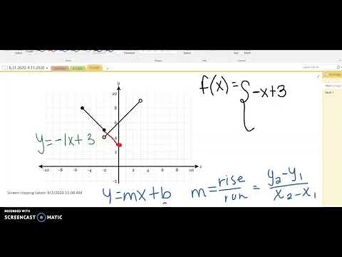 Deltamath Writing Piecewise Functions from a Graph (L1)