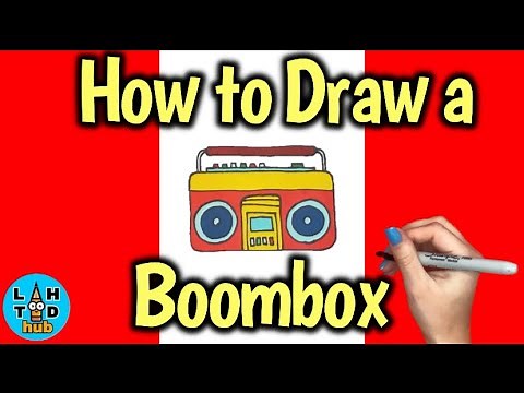 How to Draw a Boom Box | Art Lesson