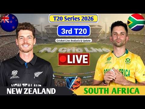 New Zealand Vs South Africa 3rd T20 Match | Live Score Analysis & Discussion | NZ vs SA T20 Cricket