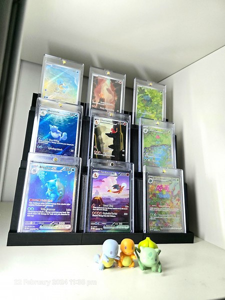 Pokemon or Sports Trading Card Display Stand (3 X 3) Three Linkable Racks - Universal Fits Most Graded (BGS, CGC, PSA) Toploader, One Touch - Etsy
