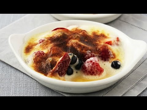Recette: Gratin de fruits rouges au sabayon