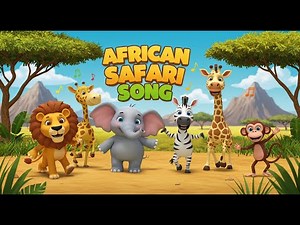 African Safari Song for Kids | Learn Animal Sounds from the Savannah | Fun Children’s Music Video