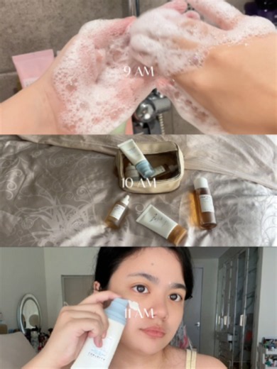 POV: my morning routine takes half the day 😭☀️ 8AM wake up 9AM shower   wash my face 10AM skincare 11AM reapply sunscreen on ✨ Tell me I’m not the only one whose “quick morning routine” somehow turns into a whole event 🤭 #SKIN1004 #SKIN1004ID #SKIN1004Indonesia #centella #skincare #KBeauty #glowingskin #skintok