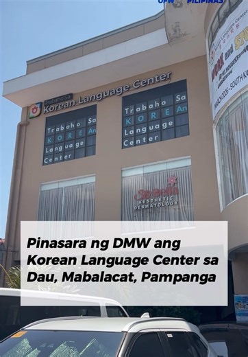 Pagsasara ng Korean Language Training Center sa Pampanga