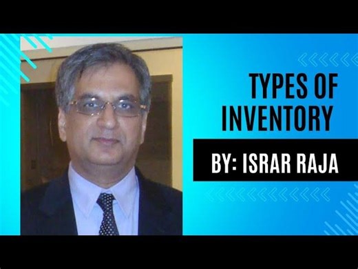 TYPES OF INVENTORY | INVENTORY MANAGEMENT | Israr Khan Raja