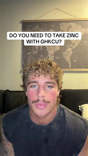 When taking GHK-Cu (Copper Peptide), it's essential to consider the copper-zinc balance in your body. Copper and zinc have an antagonistic relationship, and excessive copper can lead to zinc deficiency. Should you take zinc with GHK-Cu? It depends on your individual zinc levels and needs. Some people may benefit from taking zinc supplements alongside GHK-Cu to maintain a healthy copper-zinc balance. #GHKCu #CopperPeptide #Zinc #Supplementation