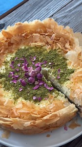 36K views · 1.5K reactions | This baklava cheesecake recipe is the perfect dessert. With a baklava crust and creamy yet light cheesecake flavored with rosewater, this indulgent dessert is everyone’s favorite. Recipe link https://www.unicornsinthekitchen.com/baklava-cheesecake-recipe/ | Unicorns in the Kitchen | Facebook