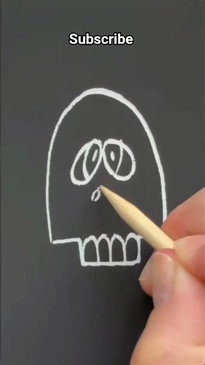 very easy drawing with bones ☠️ #art #drawing #shorts #vairal #trending #shortsfeed #diy #bones