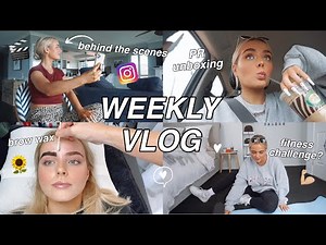 WEEKLY VLOG | FITNESS CHALLENGE? | BROW WAX | BEHIND THE SCENES | PR UNBOXINGS | Conagh Kathleen