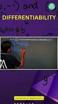 Differentiability 🔥 | Full Concept + Questions | Sunder Sir