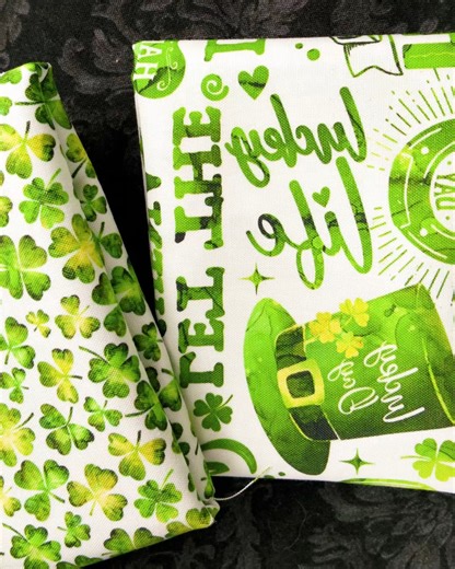 🍀 NEW IN! Paddy’s Parade by Patrick Lose Studios Patrick Lose Fabrics 🍀 Get ready to celebrate St. Patrick’s Day in style with Paddy’s Parade — a festive, shamrock-filled fabric collection perfect for quilting, sewing & crafty projects! This cheerful line features playful prints with shamrocks, rainbows, clovers, and more — all in vibrant greens, golds, and crisp whites. 🍃🌈✨ From multi-patterned yardage to classic prints like “Love & Luck White” and “Dots Kelly Green,” there’s something fun 