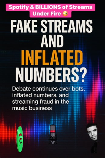 A new lawsuit is calling out billions of suspicious streams on Spotify, with claims that fake plays, bots, and VPN tricks inflated numbers across the platform. The filing mentions Drake’s catalog in the context of streaming fraud allegations, but he’s not named as a defendant. Spotify says it invests heavily in fraud detection and removes fake streams when found, but the lawsuit has everyone asking the same question How accurate are the charts really? 🤔 This could change how platforms count str