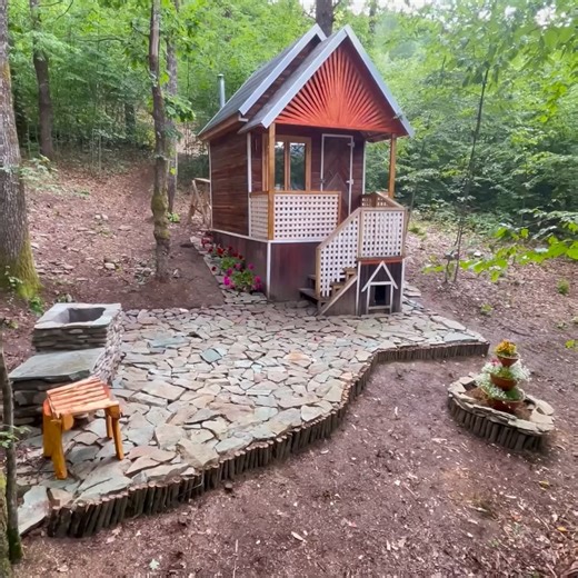 15M views · 250K reactions | Full Build A house in the forest, I returned with the dog to my house in the forest | Visual Semantics | Facebook