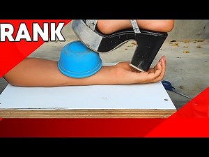 Crazy Heel Prank on Arm | ExtremeChallenge with High Heel ASMR crushing