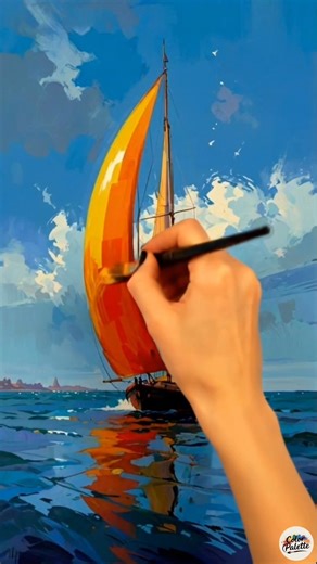 130K views · 2.2K reactions | #NaturePainting #ArtInNature #LandscapeArt #NatureInspired #AcrylicPainting #WatercolorArt #ArtisticNature #NatureLovers #CreativeExpression #ArtCommunity #fblifestyle | Color Palette | Facebook