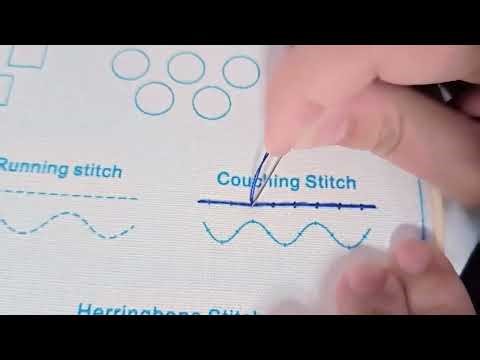 Couching Stitch Tutorial – Easy Embroidery for Beginners