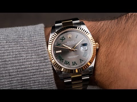 The GORGEOUS Rolex Datejust 41 126333 Wimbledon dial