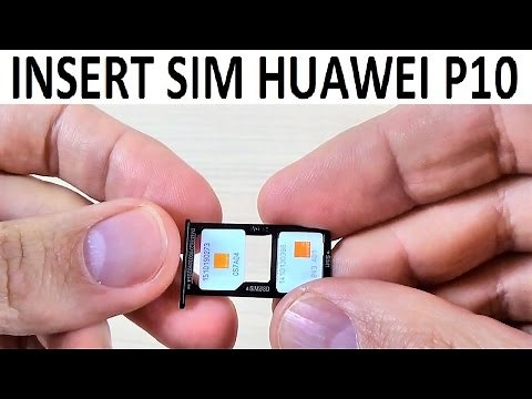 Huawei P10 - How to Insert SIM and Memory SD Card | Dual SIM
