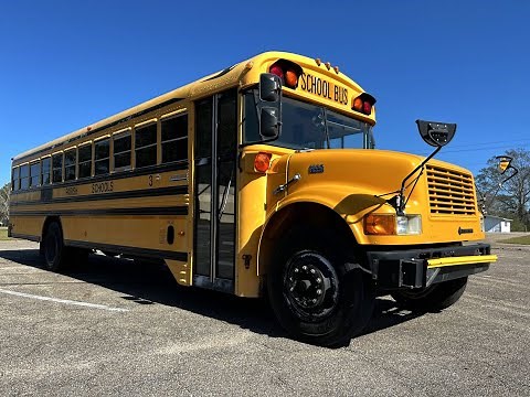 1998 International 3800 65 Passenger Blue Bird School Bus (209,791 Miles)