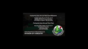 Are you ready for the #2022AlaskaFireSeason ? If you are a Red Carded Basic Wildland Firefighter you must complete the annual Fireline Safety Refresher and Work Capacity Test. The Fairbanks Area Forestry Red Card refresher classes are being offered Online Tuesdays at 6:00 pm through May 31st via a Zoom meeting. The required pack test, shelter deployment exercise and additional fitness testing for initial attack firefighters will be Saturday mornings May 21st and June 4th, starting at 9:00 am at 