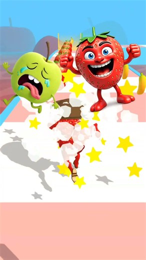 SWEET BANANA 🍌 GAMEPLAY - FRUIT RUNNER #3D #game #funnyvideo #어몽 #어 몽어스