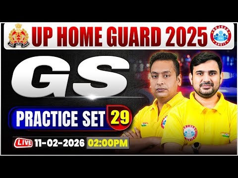 UP Home Guard GS Classes | UPP Home Guard GS MCQs | UP Home Guard GS Practice Set #29