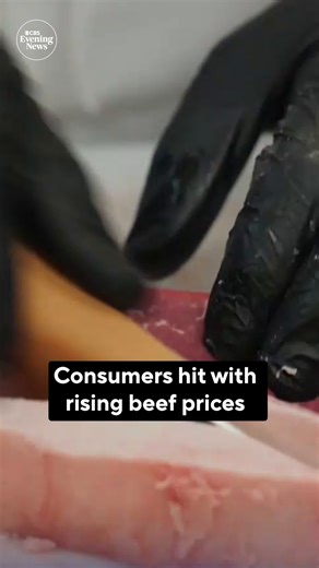 Food price inflation has remained stubbornly high in 2025 — especially for beef. Steak prices are up in double-digits this year. Why? CBS's Kelly O'Grady explains. | CBS Evening News