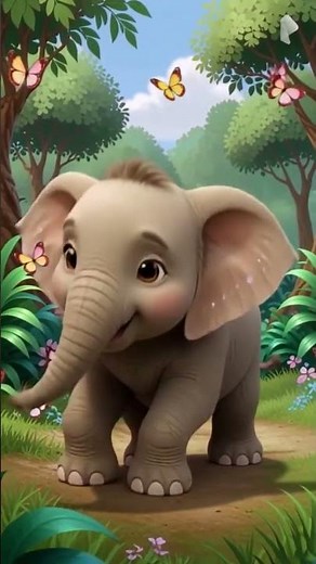 Baby Elephant Dancing Cartoon | Cute Elephant Animation for Kids | masandra