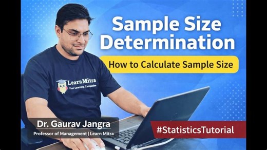Sample Size Determination Tutorial by Dr Gaurav Jangra | EasyNotes4U Academy posted on the topic | LinkedIn
