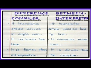 Difference between compiler and interpreter/compiler vs interpreter ||