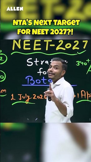 NEET 2027 Botany Strategy: How to Prepare for the Unpredictable? 🎯 #shorts