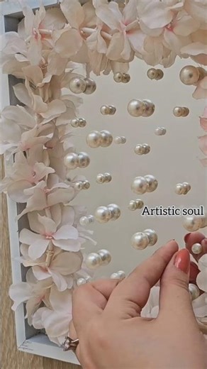 DIY mirror decoration 🪞🪞#diy #homemadecreations #mirror