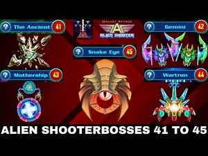 Galaxy Attack Alien Shooter | Boss Mode Level 41 To 45 | All Bosses Epic Fights | Zambario Gamers 🚀🔥
