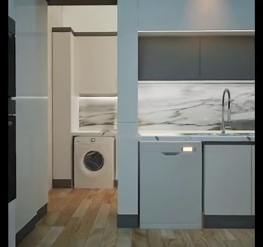 Stunning Kitchen Cabinet Design Animation
