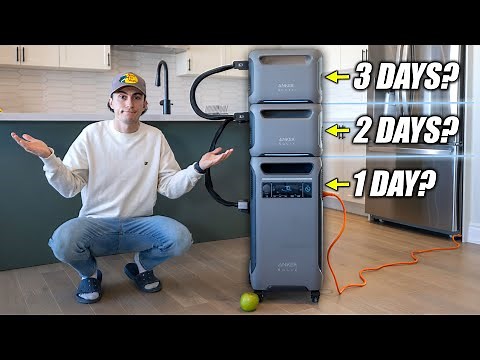 Can You Survive a 24 Hour Outage with a Power Station? - Backup Power w/ Anker F3800