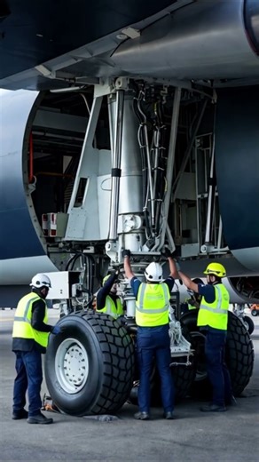 Inside the Fuselage of a 40× Boeing 747 – Workers Look Tiny Compared to the Aircraft