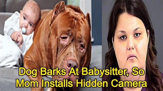 Mom Installs Hidden Camera After Dog Won’t Stop Barking at Babysitter — What She Sees Is Shocking
