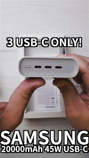 Powebank Samsung 45W 20000mAh USB-C ONLY!