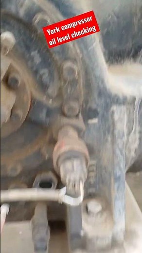 how to check oil level compressor #compressor #new #York #hvac #machine #circuit #cricket #pakvsind