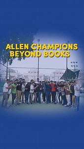 11K views · 261 reactions | ALLEN Champions Beyond Books  Watch our students shine in sports and beyond. ⚽️Teamwork makes the dream work!  Watch our students shine on the field. 欄 What's your favorite sport? ⚽️ ⚽️ Let us know in the comments!  #ALLENGujarat #HolisticDevelopment #Sports #StudentLife #Viral #Trending #ALLENChampions #SportsDay #StudentLife #Viral #StudentLife #Engagement | ALLEN Career Institute, Gujarat | Facebook