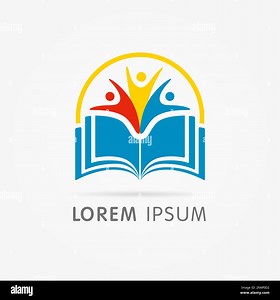 Education book logo icon. Vector illustration for bible school, library or back to school design Stock Vector Image & Art - Alamy