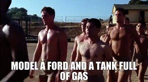 Model A Ford and a tank full of gas