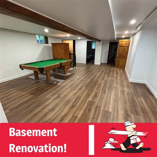 🏡 Another Stunning Transformation by Absolute General Contractors! 👷‍♂️✨ We’re excited to share our latest basement renovation project completed at 94 Clifford St, Carrying Place! - Our team at Absolute General Contractors specializes in full-service renovations — from planning and permits to wiring, framing, insulation, flooring, and finishing touches. Basement renovations like this one not only expand usable living space, but can also significantly increase home value and comfort. 📈🏠 - Wan